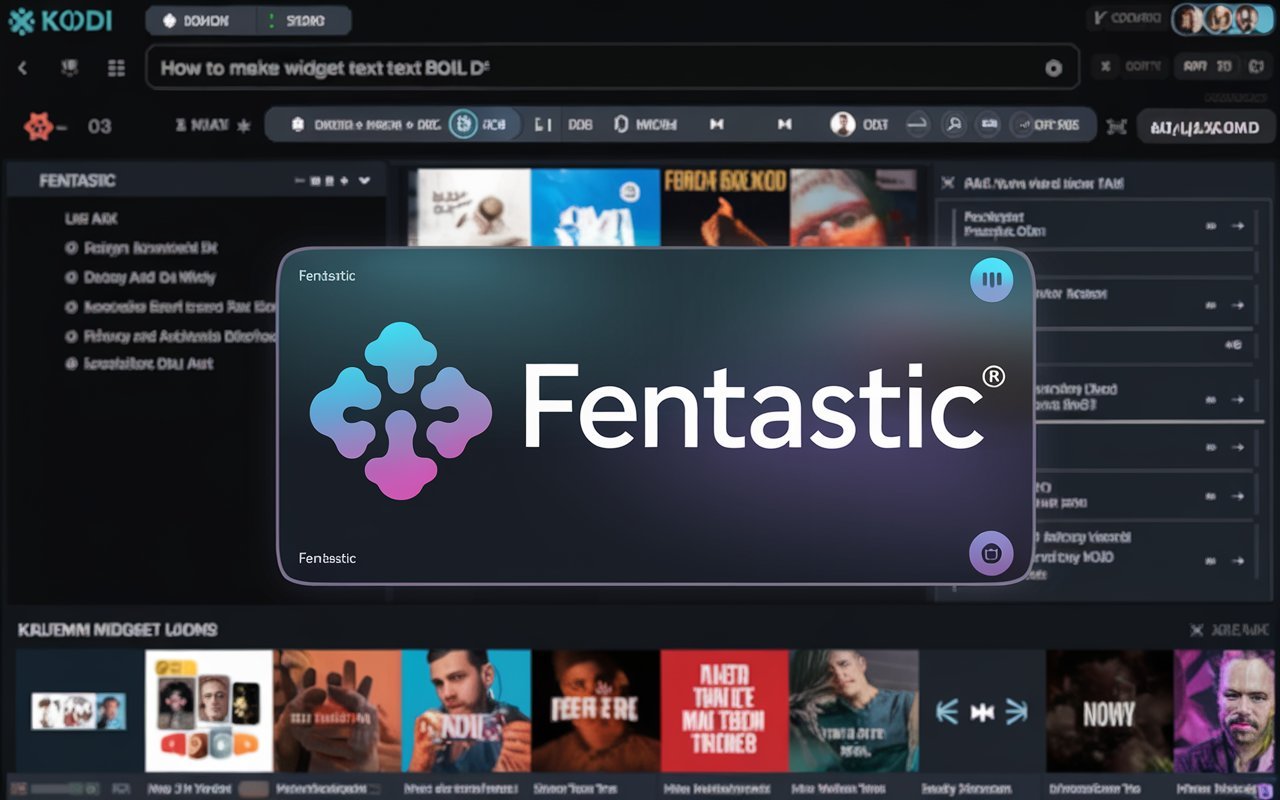 Kodi Addons Fentastic How to Make Widget Text Bold