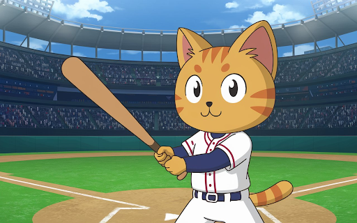 Cat Holding Bat Anime PFP